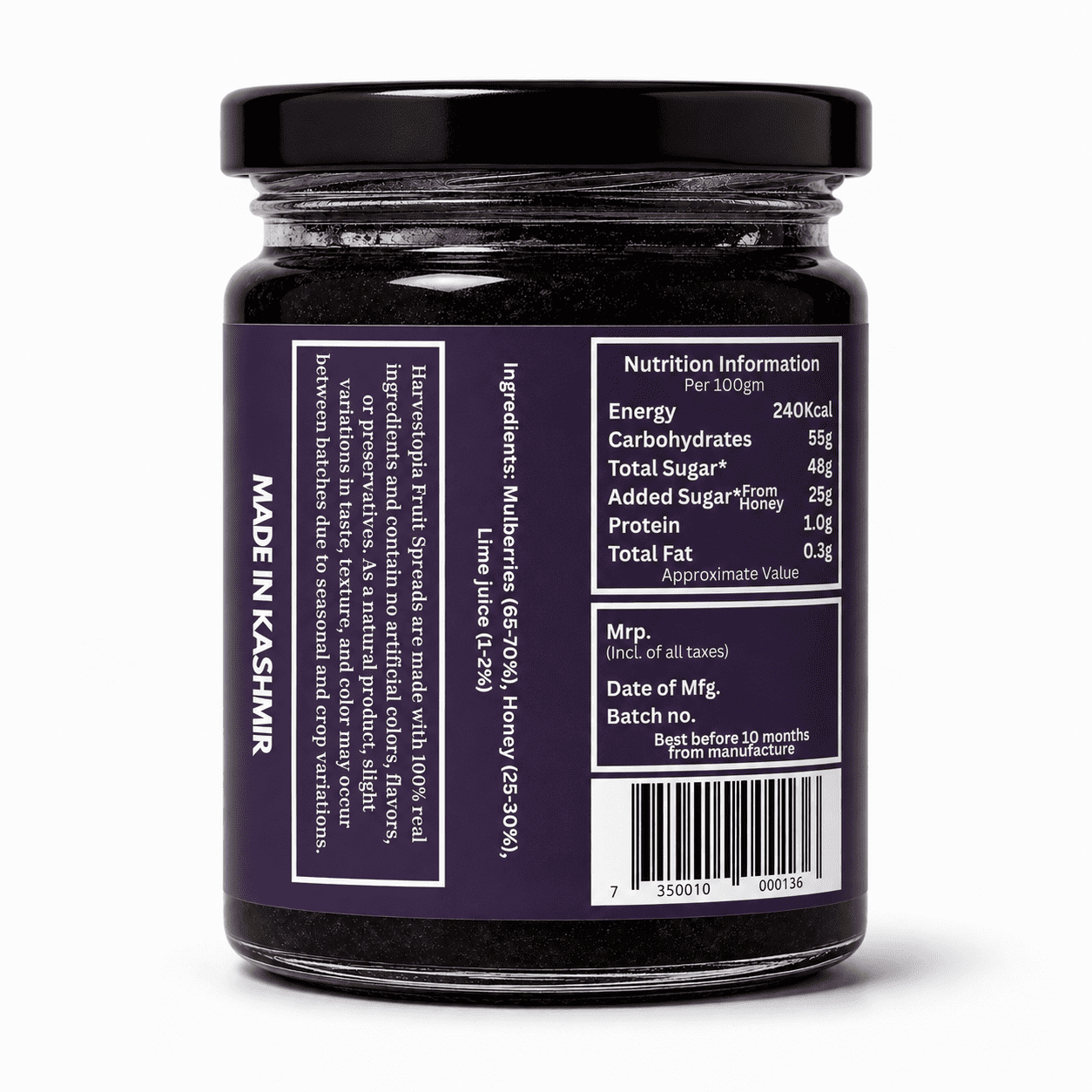 Mulberry & Honey Fruit Spread - Image 2